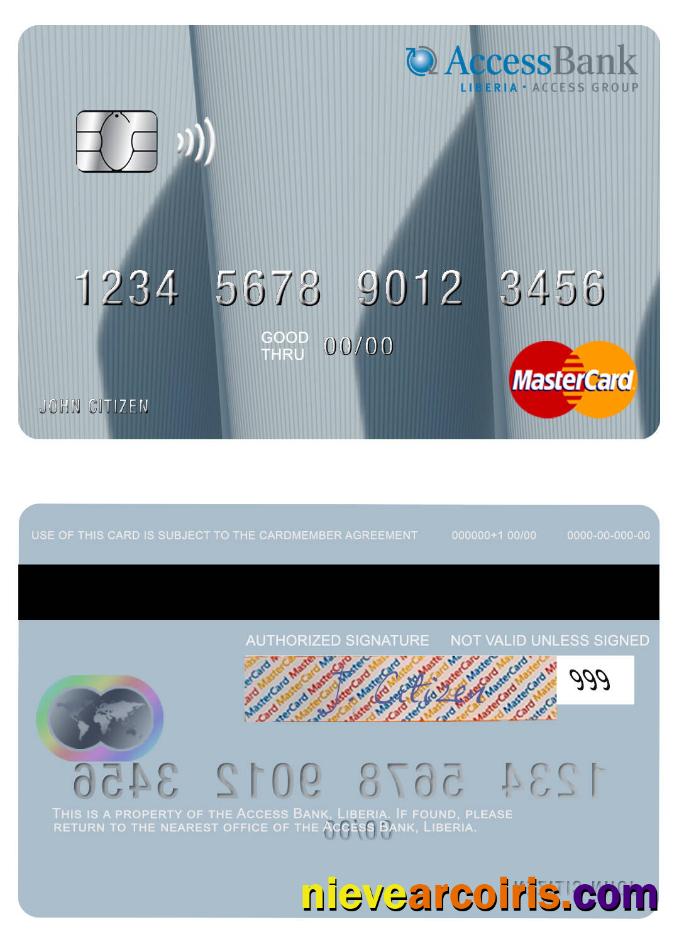 Liberia Access Bank mastercard